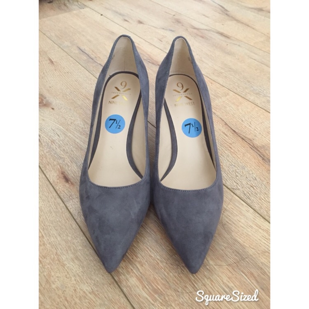 Gray Nine West Heels